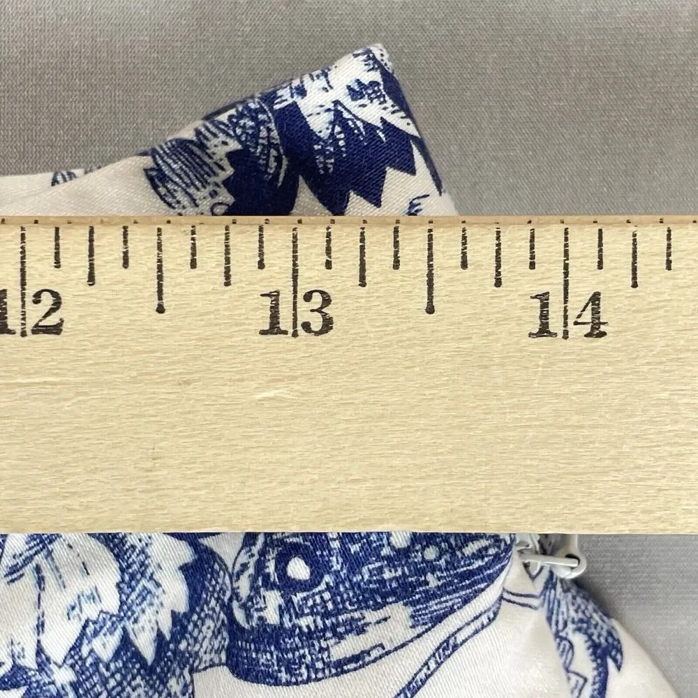 Bill Blass White Floral Print Capri Jeans Women's 8 Perfect Fit High Rise Mom - Picture 12 of 16